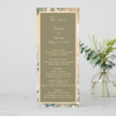 Pastel Fleur sauvage Meadow programme de mariage & (Debout devant)