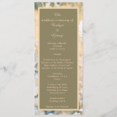 Pastel Fleur sauvage Meadow programme de mariage & (Dos)