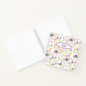 Pastel Fleurs Orange Flûtes Papillon Journal (Intérieur)