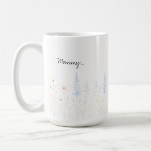 Pastel Fleurs sauvages Mug avec message personnali