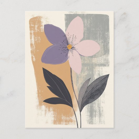 Pastel Flora in Stilte #092 Briefkaart (Voorkant)