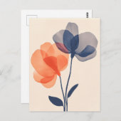 Pastel Flora in Stilte #094 Briefkaart (Voorkant / Achterkant)