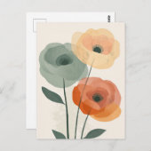 Pastel Flora in Stilte #096 Briefkaart (Voorkant / Achterkant)