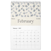 Pastel Floral 2025 Calendrier mural (Feb 2027)