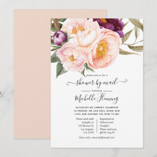 Pastel Floral Baby shower per post Kaart