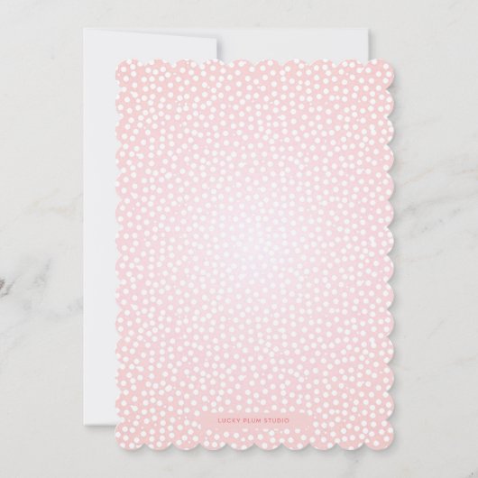 Pastel Floral Baby shower Uitnodiging (Achterkant)