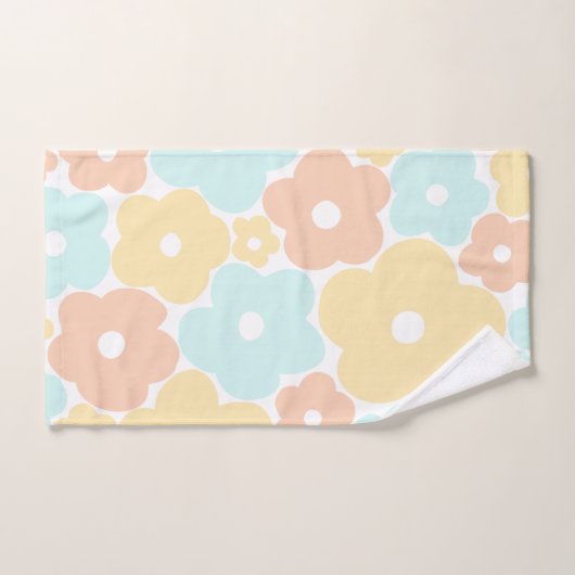 Pastel Floral Bad Handdoek (Handdoek)