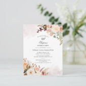 Pastel Floral Bloom Botanical 60th Birthday Party (Staand voorkant)