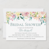 Pastel Floral Bouquet Bridal Douche Invitation (Devant)