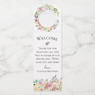 Pastel Floral Bouquet Flessenhanger