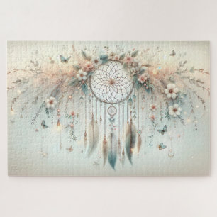 Pastel Floral Butterfly Dreamcatcher Legpuzzel