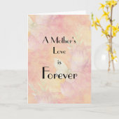 Pastel Floral Carte Fête des Mères (Fleur jaune)