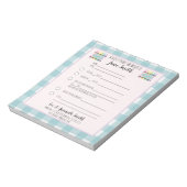 Pastel Floral Crayon School Nogmaals 1 kind Notitieblok (Gedraaid)