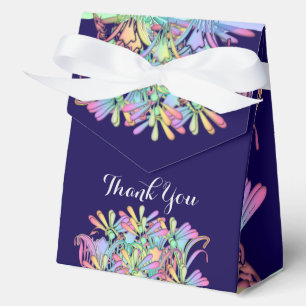 Pastel Floral DK Blauw Bedankt Favoriete Dozen Bedankdoosjes