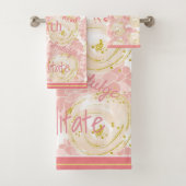 Pastel Floral Doux rose avec des mots (En situation)