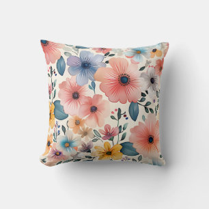 Pastel Floral Fantasy Kussen