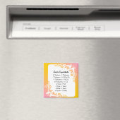 Pastel Floral Fridge Magnet Magneet (Insitu (Vaatwasser))