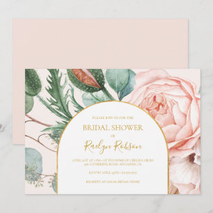 Pastel Floral Garden Horizontaal Vrijgezellenfee Kaart