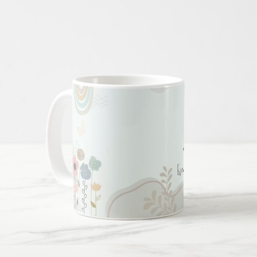 Pastel Floral Growth Mug (Devant gauche)