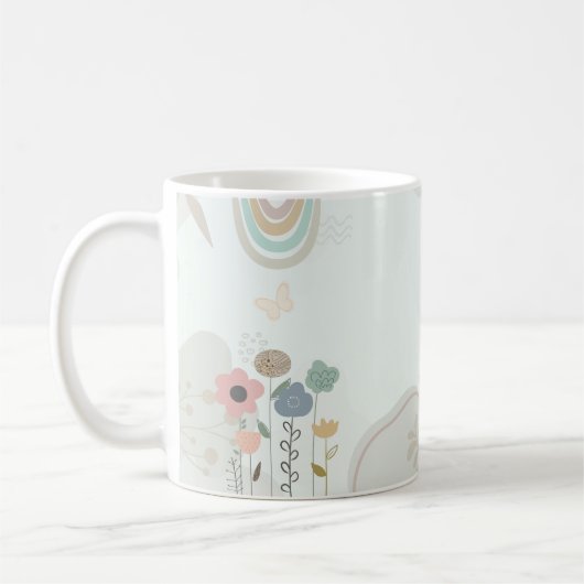 Pastel Floral Growth Mug (Gauche)