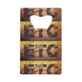 Pastel Floral Hippy ETC abstract Kredietkaart Flessenopener (Voorkant)