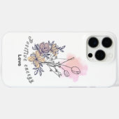 Pastel Floral iPhone 16 Coque - Matt Soft esthétiq (Verso (horizontal))