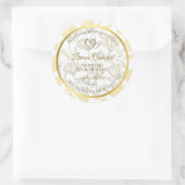 Pastel Floral Jaune avec Étiquette de produit Cadr (Sac)