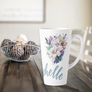 pastel Floral Latte Mok