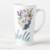 Pastel Floral Latte Mug sur mesure (Droite)