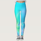 Pastel Floral Leggings fractés (Devant)