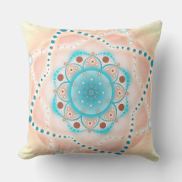 Pastel Floral Mandala Kussen