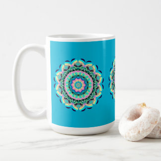 Pastel Floral Mandala Mug Koffiemok