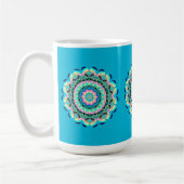 Pastel Floral Mandala Mug Koffiemok (Links)
