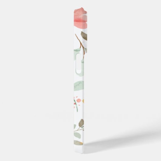 Pastel Floral Monogram coque iphone (Verso / Droite)