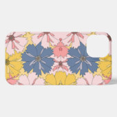 Pastel Floral Pattern– Cute Aesthetic Flower iPhone Hoesje (Achterkant horizontaal)