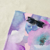 *~* Pastel Floral Pattern Pink Blue FLowers Strandlaken (In situ)