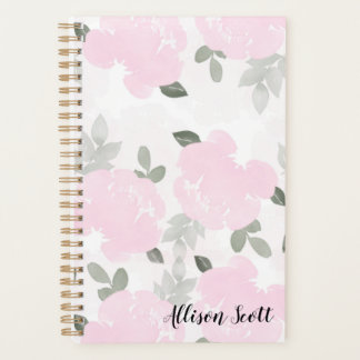 Pastel Floral Personalized Yarly Planner