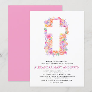 Pastel Floral Pink Kaart