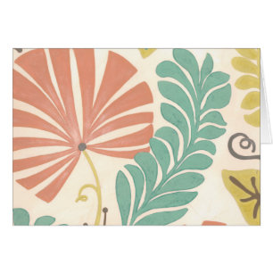 Pastel Floral Vines et Feuilles sur Arrière - plan