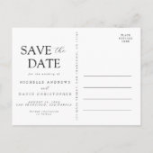Pastel Floral Wedding Save the Date Briefkaart (Achterkant)