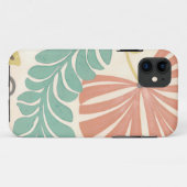 Pastel Floral-wijnstokken en bladeren op de achter Case-Mate iPhone Case (Achterkant (horizontaal))