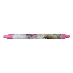 Pastel Floral Zwarte Inkt Pen