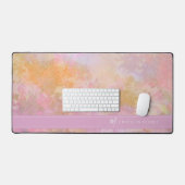 Pastel Florals Chic Script Monogram Bureaumat (Keyboard & Muis)