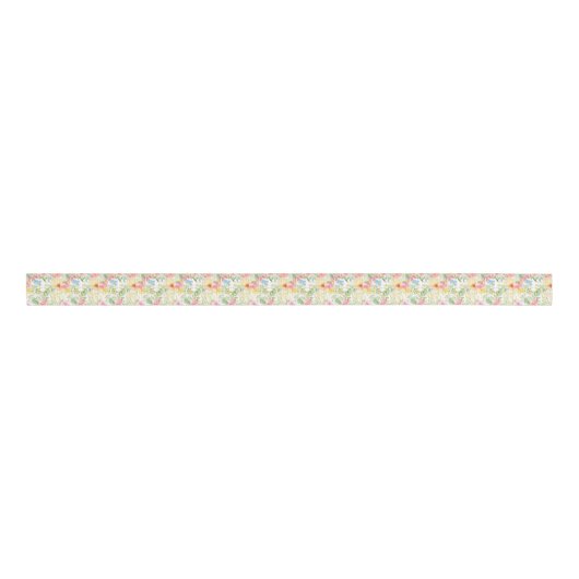 Pastel Florals Grosgrain Lint (Voorkant)