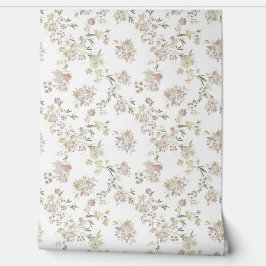 Pastel Florals Wallpaper Behang