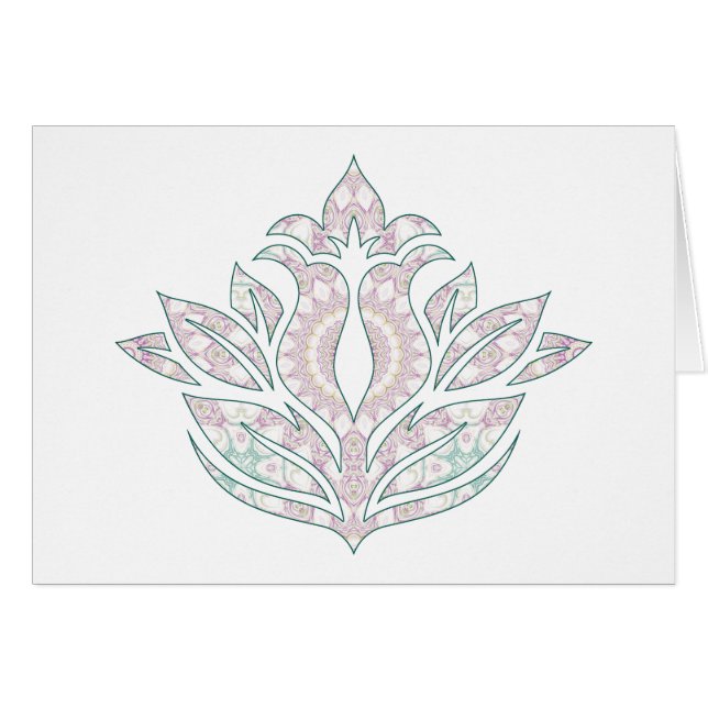 Pastel Flower Mandala Design (Devant Horizontal)