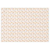 Pastel Flower Tablecloth 70s Brown Boho Accent Tafelkleed (Voorkant (Horizontaal))