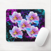 Pastel Flowers and stars Mousepad Muismat (Met muis)