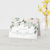 Pastel Flowers Glitter Maid of Honor proposal Kaart (Gele Bloem)