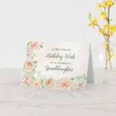 Pastel Flowers Grandgirl Carte d'anniversaire (Fleur jaune)